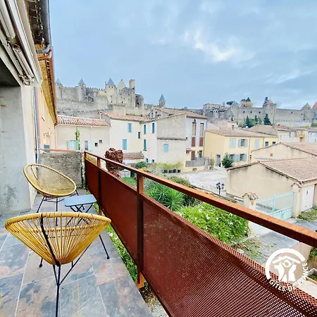 Loft Cocon Climatise - Imprenable Vue Sur Le Chateau Comtal Carcassonne Exterior photo
