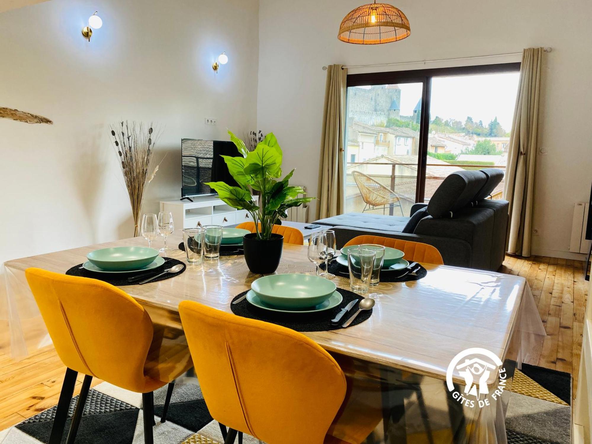 Apartment Loft Cocon Climatise - Imprenable Vue Sur Le Chateau Comtal