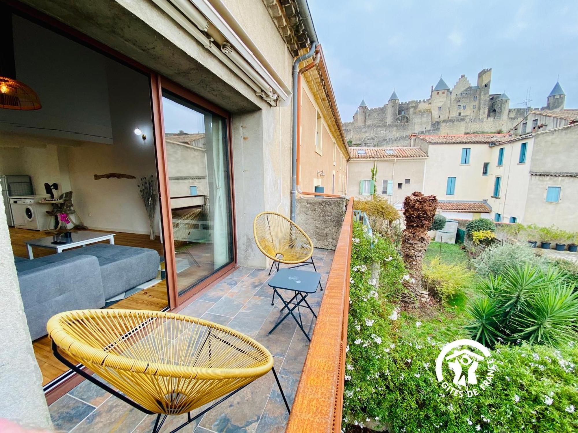 Loft Cocon Climatise - Imprenable Vue Sur Le Chateau Comtal Carcassonne
